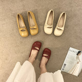 Mori's Round Head Late Wind Literature Soft-Soled Single-Shoe Women 2025 Fairy Vintage Bow Bean Bean Shoes Women's Summer HZ0115