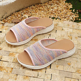 2025 Summer New Large Fashion Comfortable Slope With Leisure Beach Cool Slippers Women HZ0115