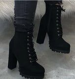 Wish New Autumn And Winter 2025 New Products Super High And 40-43 Large-Size Frosted Low Boots HZ0115