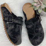 Large-Size Single-Shoe Women 2025 Spring And Autumn New Leopard Half-Shoe Single Shoes Lazy Shoes Bean Shoes HZ0115