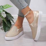 Casual Single-Shoe Women 2025 Summer New Large-Size Round Head Tight-Set Lefu Shoes Flat-Soled Women's Shoes HZ0115