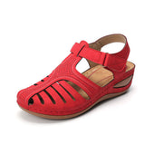 2025 Summer New Large-Size Daily Leisure Bag Head With The Magic Sticker Women's Slope Sandals HZ0115