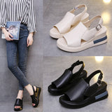 Pine Cake Thick Bottom Heel Shoes Women Wear 2025 After The Empty Word Buckle Cool Slippers Large Size High Heel Sandals Women HZ0115
