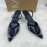 ZA Family 2025 New Women's Shoes Low Heel Temperament High Heels Autumn Bag Head Fashion Showfy Sandals Women HZ0115