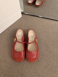 Flat Bottom French Small Fragrant Feng Tou Head Half Slippers Women's Shoes Wear 2025 New Summer Mary Jane Half-Cool Drag HZ0115