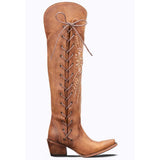 New High Over-Knee Side Zipper With Women's Boots Coarse And Pointed Large Size Women's Boots HZ0115
