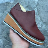 Autumn And Winter New Short Boots Large Size Women's Shoes Round Head Thick Bottom Slope Side Zipper Leisure Boots HZ0115