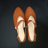 2025 Summer New Women's Shoes Flat Shoes 40-43 Large-Size Shoes Tip Weaving Women's Shoes HZ0115