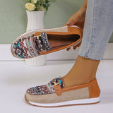Wish New Large-Size Women's Shoes National Wind Metal Buckle Low-Top Single Shoes Women Wear A Foot Pedal Single Shoes HZ0115