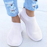 2025 New Fly Weaving Shallow Mouth Low Help Light And Breathable One-Foot Pedal Round Head Large-Size Leisure Flat-Bottomed Sneakers HZ0115