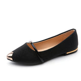 2025 Summer Korean Version Of The New Women's Shoes Tip Flat Shoes Shallow Single Shoes HZ0115