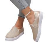Casual Single-Shoe Women 2025 Summer New Large-Size Round Head Tight-Set Lefu Shoes Flat-Soled Women's Shoes HZ0115