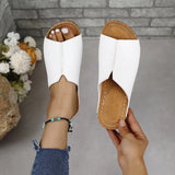 2025 New Women's Summer Slope And Thick-Bottom Slippers Large-Size Casual Fashion Simple Thick Bottom Increase HZ0115