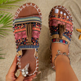 Large-Size Flat-Bottomed Slippers Women's New Esophai Beach Women's Shoes In The Summer Of 2025 43-Yard Wish HZ0115