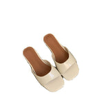 Korean Version Of Flat-Bottomed Silver Cool Slippers Women's Summer Wear Beach Slippers French Women's Shoes HZ0115