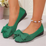 Light Mouth Single Shoes In The Spring And Autumn Of 2025 New Round Head Flat Bows Lazy Man's Foot Single Shoe Woman HZ0115