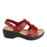 Summer 2025 New Hollow Slope And Fish Mouth Flowers Leisure Comfortable Large Size Sandals Women HZ0115