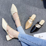 Coarse And Cool Slippers Women's Summer 2025 Bag Head Half Slippers Korean Version Of The Inside And Outside Two High And Women's Shoes Super High HZ0115