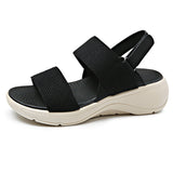 Flying Elastic Sports Wind Thick-Soled Beach Sandals Women's New Thick-Soled Sandals Light, Anti-Slip Comfortable Large-Size Sandals HZ0115