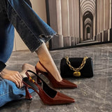 Fine Heel High-Heeled Women 2025 Korean Version Of The Pointed Niche Temperament Single Shoes Wearing Dating Fashion Shoes Women HZ0115