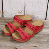 2025 Summer New Women's Thick-Bottomed Slippers Large-Size Fish Mouth Thick Bottom Beach Slippers HZ0115