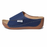 Large-Size Thick-Bottomed Slippers Women's 2025 New Summer Simple Fashion Fish Mouth Slope And Slippers Women's Shoes HZ0115