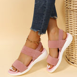 Fish-Billed Sandals Women 2025 New Summer Fairy Wind Casual Fashion Flat-Bottomed Beach Word Flat-Bottomed Sandals HZ0115