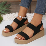2025 Spring And Summer New Pine Cake And Thick-Soled Women's Dewear Sandals Elastic Tight Slopes And Women's Shoes HZ0115