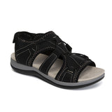 Thick-Soled Sandals Summer Beach Shoes Women's Round Head Breathable Casual Sandals Large Flat Beach Sandals HZ0115