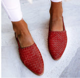 Xiyin 2025 Summer New 40-43 Pointed Bun Buckle With Flat Sandals Female 0102 Sandals HZ0115