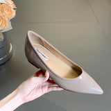 Naked Flat Shoes Women 2025 Spring And Autumn New High-End Commuting Fashion Single Shoes French Light Tip Low Heels HZ0115