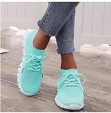 Large-Size 2025 Spring And Autumn New Women's Shoes Breathable Soft Soles Comfortable Sports Casual Shoes Lady HZ0115