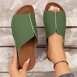 2025 Spring And Summer New Cool Drag Women's Shoes Comfortable Slope And Thick Sole Simple Casual Wear Slippers HZ0115