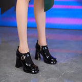 High-Heeled Fashion Boots Women 2025 Autumn And Winter New Flying Deep Mouth Comfortable Side Zipper Temperament Waterproof Table Women Shoes HZ0115