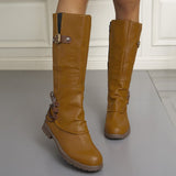 Large-Size Martin Boots Women 2025 Fashion Explosion Wearing Autumn And Winter High Boots HZ0115