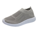 New Hot Flying Weaving Lightweight Sports Casual Shoes Round Head Fashion Size 43 Women's Single Shoes HZ0115