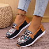Wish New Large-Size Women's Shoes National Wind Metal Buckle Low-Top Single Shoes Women Wear A Foot Pedal Single Shoes HZ0115