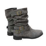 Large-Size Women's Boots 2025 Autumn And Winter New Low-Bottom Low-Key And Women's Boots In The Boots Women's Batch HZ0115