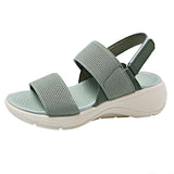 Flying Elastic Sports Wind Thick-Soled Beach Sandals Women's New Thick-Soled Sandals Light, Anti-Slip Comfortable Large-Size Sandals HZ0115