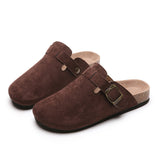 Bag Head Slippers Female Couple Softwood Tug Wish Large Size Roman Shoes Casual Half-Dragging Lazy Shoes HZ0115