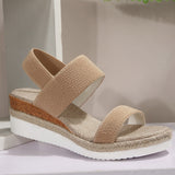Large-Size Slope Heel Sandals Women 2025 Summer New Fish Mouth Tight Feet Thick-Soled Sandals HZ0115