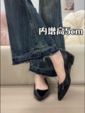 Naked Flat Shoes Women 2025 Spring And Autumn New High-End Commuting Fashion Single Shoes French Light Tip Low Heels HZ0115
