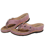 Summer Lady Southeast Asian Font And Casual Beach Slippers Casual Fashion Thick-Soled Shoes HZ0115