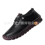 Fashion Single Shoes 2025 Autumn New Soft Back Hand Sewing Large-Size Casual Women's One-Legged Lazy Shoes HZ0115
