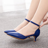 5 Cm Large Hollow Sandals Low Heel Pointy Shoes White Pointed Wedding Shoes Women Wedding Photography Women Sandals HZ0115
