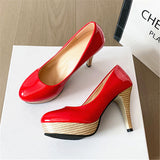 2025 Spring And Autumn New Large-Size Round Head Thin And Fashionable Shallow Foot Single Shoes Women HZ0115