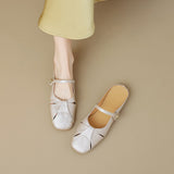 Anal-Quality Buntou Cool Half-Slippers Women Wear 2025 New Summer Lazy Chinese Camellia Muller Shoes HZ0115