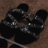 Diamond S Slippers Women's New Comfortable Flat Bottom Clip Large Cool Slippers In The Summer Of 2025 HZ0115