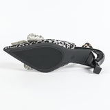 Sharp-Headed Fashion Sexy Fine High Heels 2025 Summer New Women's Shoes Drill Buckle Cowhair Silver Gray After The Head HZ0115