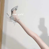 Adult Gift 18-Year-Old High Heels Female Students Heel Crystal Shoes Temperament Princess To Send Girlfriend Rite Birthday Gift HZ0115
